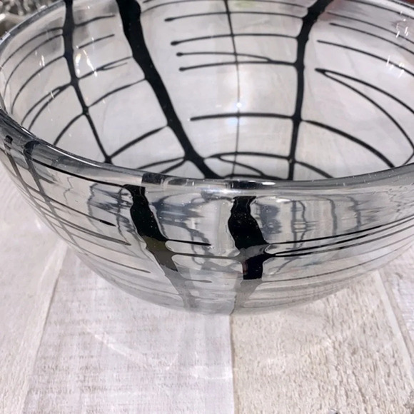 Halloween treats spider web glass bowl set - Picture 1 of 6